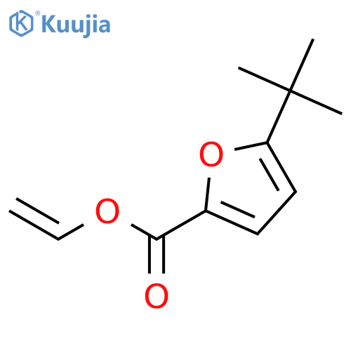 2-Furancarboxylic acid, 5-(1,1-dimethylethyl)-, ethenyl ester structure
