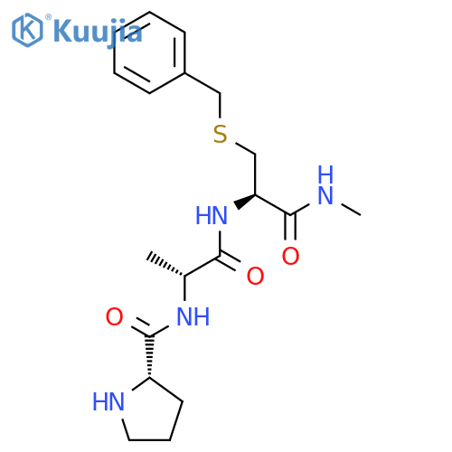 L-Cysteinamide, L-prolyl-D-alanyl-N-methyl-S-(phenylmethyl)- structure
