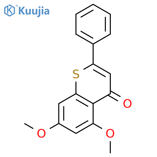 4H-1-Benzothiopyran-4-one,5,7-dimethoxy-2-phenyl- structure