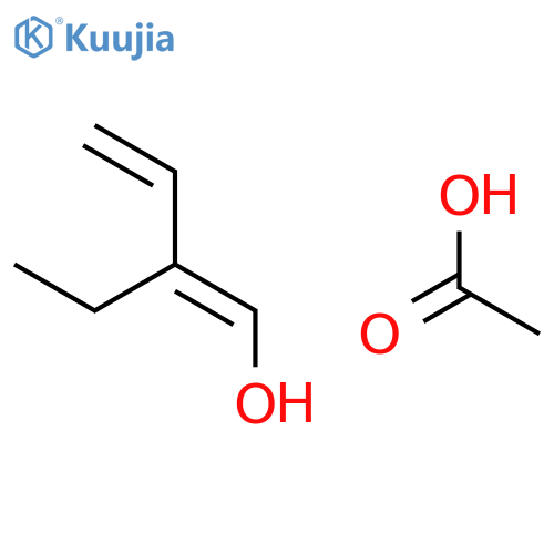 1,3-Butadien-1-ol, 2-ethyl-, acetate structure