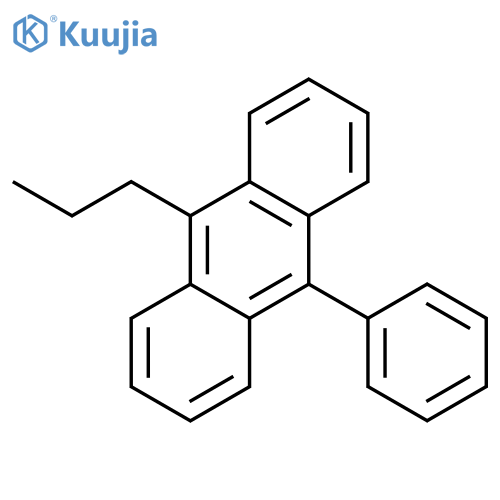 Anthracene, 9-phenyl-10-propyl- structure