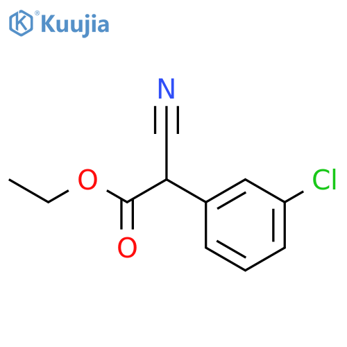 (3-Chloro-phenyl)-cyano-acetic acid ethyl ester structure