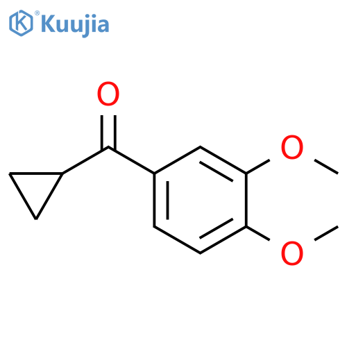 cyclopropyl(3,4-dimethoxyphenyl)methanone structure
