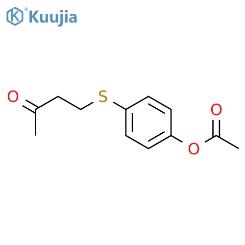 [4-(3-oxobutylsulfanyl)phenyl] Acetate structure