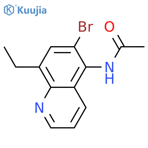 N-(6-Bromo-8-ethylquinolin-5-yl)acetamide structure