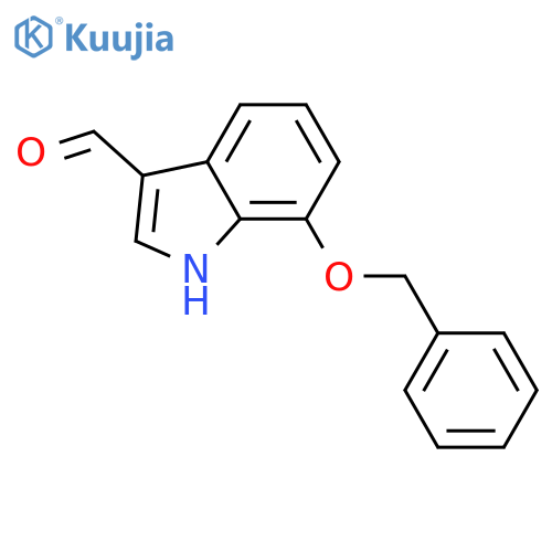 7-(benzyloxy)-1H-indole-3-carbaldehyde structure