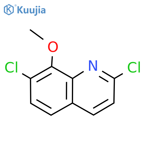 2,7-dichloro-8-methoxyquinoline structure