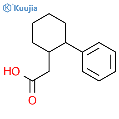 Cyclohexaneacetic acid,2-phenyl- structure
