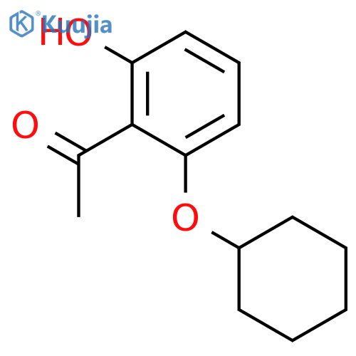 Ethanone, 1-[2-(cyclohexyloxy)-6-hydroxyphenyl]- structure