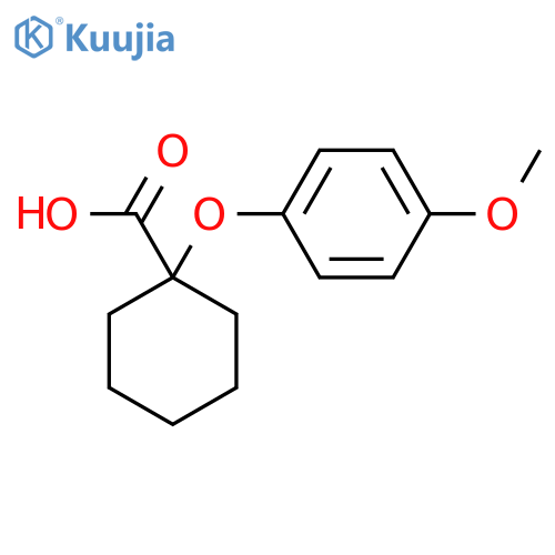 1-(4-Methoxyphenoxy)cyclohexanecarboxylic acid structure