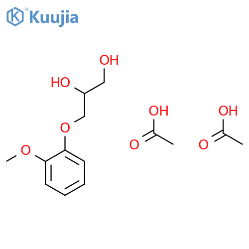 1,2-Propanediol, 3-(2-methoxyphenoxy)-, diacetate structure