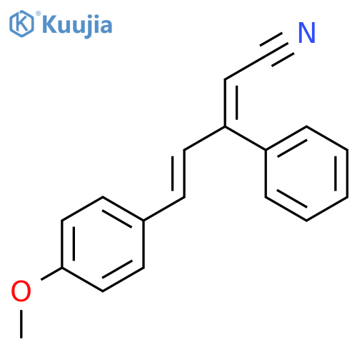 2,4-Pentadienenitrile, 5-(4-methoxyphenyl)-3-phenyl-, (2Z,4E)- structure