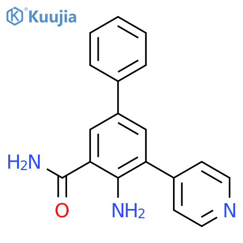 [1,1'-Biphenyl]-3-carboxamide, 4-amino-5-(4-pyridinyl)- structure