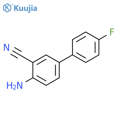 [1,1'-Biphenyl]-3-carbonitrile, 4-amino-4'-fluoro- structure