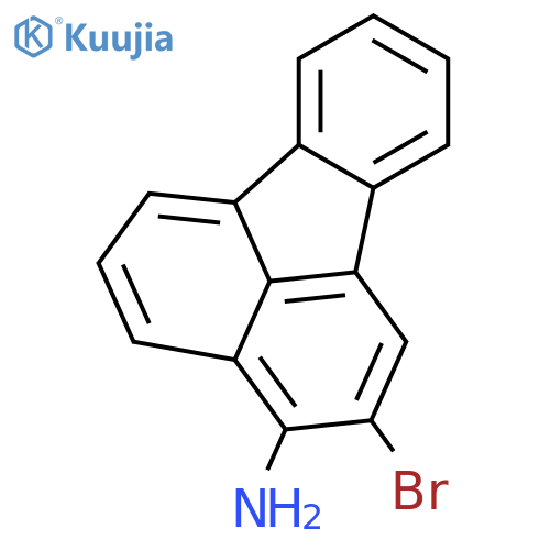 3-Fluoranthenamine,2-bromo- structure