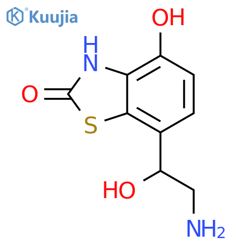 2(3H)-Benzothiazolone, 7-(2-amino-1-hydroxyethyl)-4-hydroxy- structure