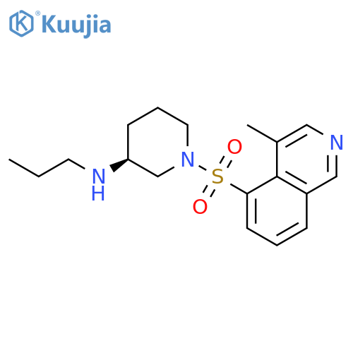 3-Piperidinamine, 1-[(4-methyl-5-isoquinolinyl)sulfonyl]-N-propyl-, (3S)- structure