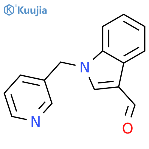1-(Pyridin-3-ylmethyl)-1H-indole-3-carbaldehyde structure