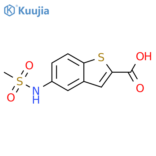 5-(Methylsulfonamido)benzob-thiophene-2-carboxylic acid structure
