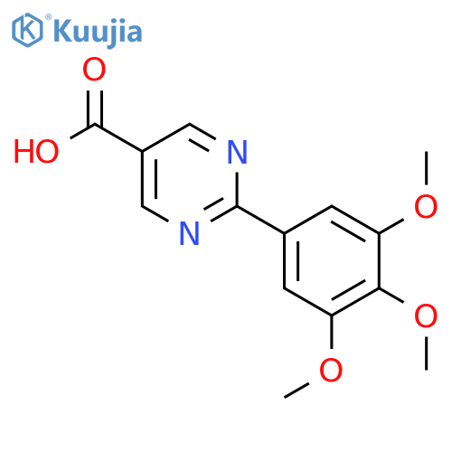 2-(3,4,5-Trimethoxyphenyl)pyrimidine-5-carboxylic acid structure