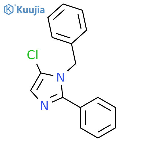 1-benzyl-5-chloro-2-phenyl-1H-imidazole structure