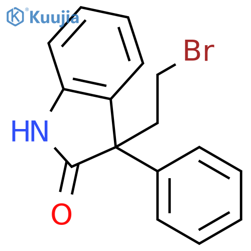 2H-Indol-2-one, 3-(2-bromoethyl)-1,3-dihydro-3-phenyl- structure