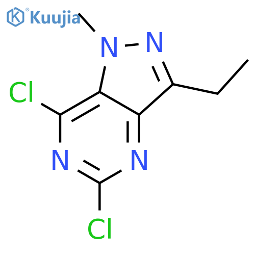 1H-Pyrazolo[4,3-d]pyrimidine, 5,7-dichloro-3-ethyl-1-methyl- structure