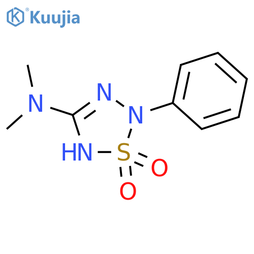 1,2,3,5-Thiatriazol-4-amine, 2,5-dihydro-N,N-dimethyl-2-phenyl-,1,1-dioxide structure