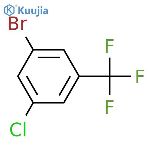 1-Bromo-3-chloro-5-(trifluoromethyl)benzene structure