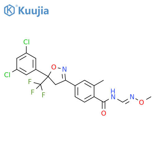 Benzamide, 4-[5-(3,5-dichlorophenyl)-4,5-dihydro-5-(trifluoromethyl)-3-isoxazolyl]-N-[(E)-(methoxyimino)methyl]-2-methyl- structure