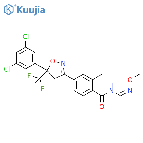 Benzamide, 4-[5-(3,5-dichlorophenyl)-4,5-dihydro-5-(trifluoromethyl)-3-isoxazolyl]-N-[(Z)-(methoxyimino)methyl]-2-methyl- structure