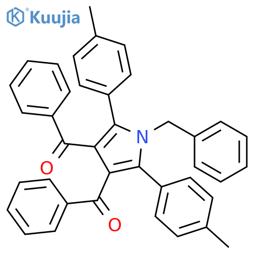 Methanone,1,1'-[2,5-bis(4-methylphenyl)-1-(phenylmethyl)-1H-pyrrole-3,4-diyl]bis[1-phenyl- structure