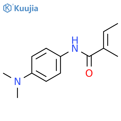 2-Butenamide, N-[4-(dimethylamino)phenyl]-2-methyl-, (2E)- structure