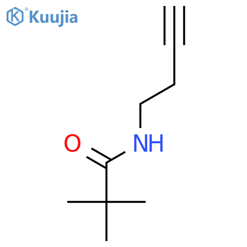 N-(but-3-yn-1-yl)-2,2-dimethylpropanamide structure