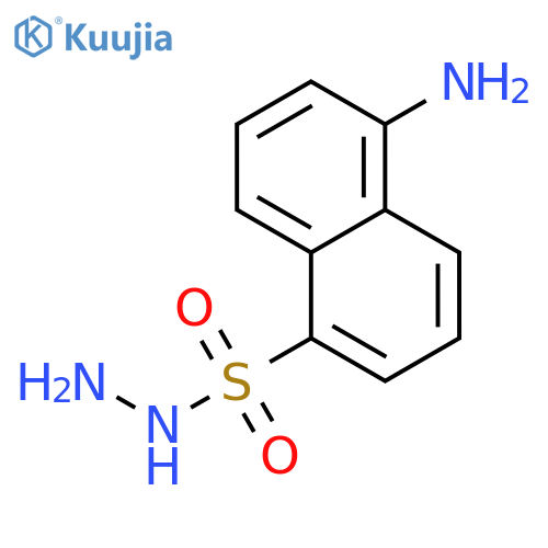 1-Naphthalenesulfonic acid, 5-amino-, hydrazide structure