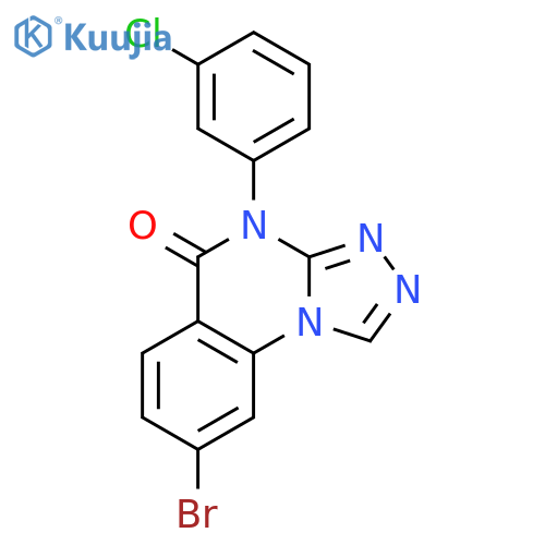 [1,2,4]Triazolo[4,3-a]quinazolin-5(4H)-one, 8-bromo-4-(3-chlorophenyl)- structure