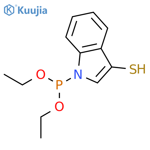Phosphonous acid, (3-mercapto-1H-indol-1-yl)-, diethyl ester structure