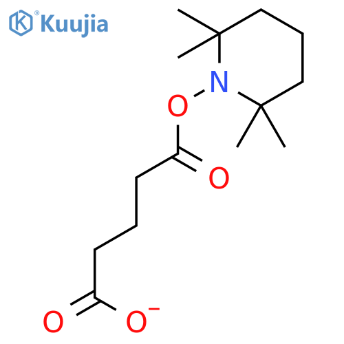 Pentanedioic acid, 1-(2,2,6,6-tetramethyl-1-piperidinyl) ester structure