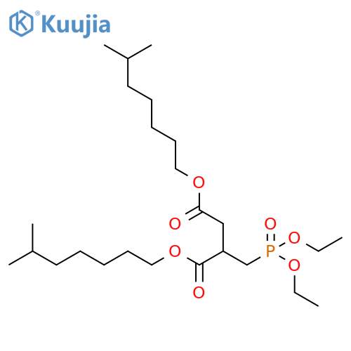 Butanedioic acid, [(diethoxyphosphinyl)methyl]-, diisooctyl ester structure