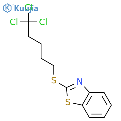 Benzothiazole, 2-[(trichloropentyl)thio]- structure