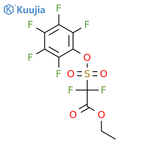 Acetic acid, difluoro[(pentafluorophenoxy)sulfonyl]-, ethyl ester structure