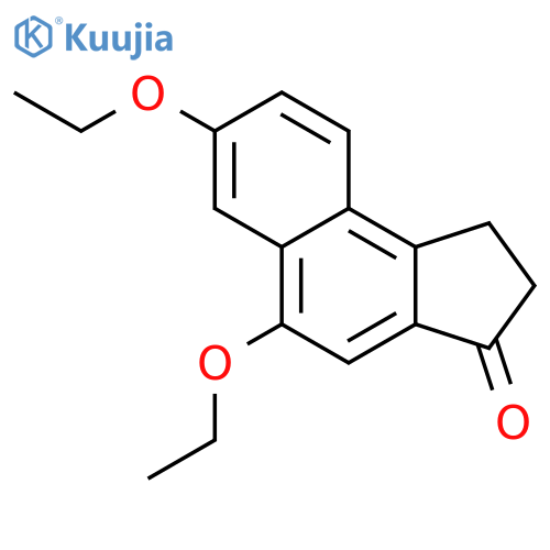 3H-Benz[e]inden-3-one, 5,7-diethoxy-1,2-dihydro- structure
