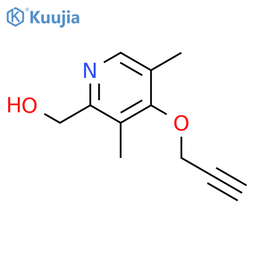 2-Pyridinemethanol, 3,5-dimethyl-4-(2-propynyloxy)- structure