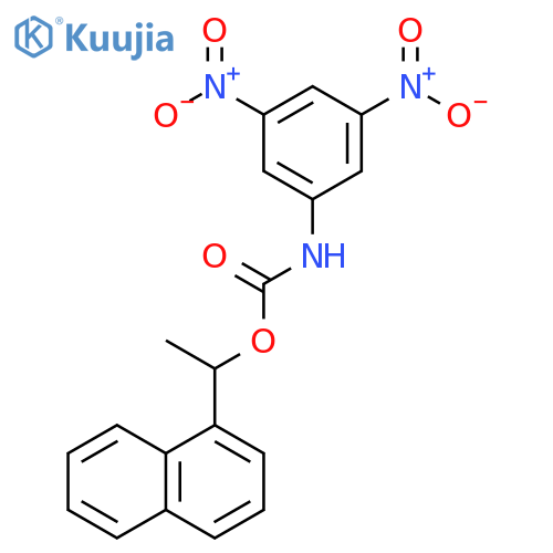 Carbamic acid, (3,5-dinitrophenyl)-, 1-(1-naphthalenyl)ethyl ester, (-)- structure