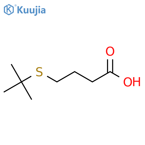 4-(Tert-butylsulfanyl)butanoic acid structure