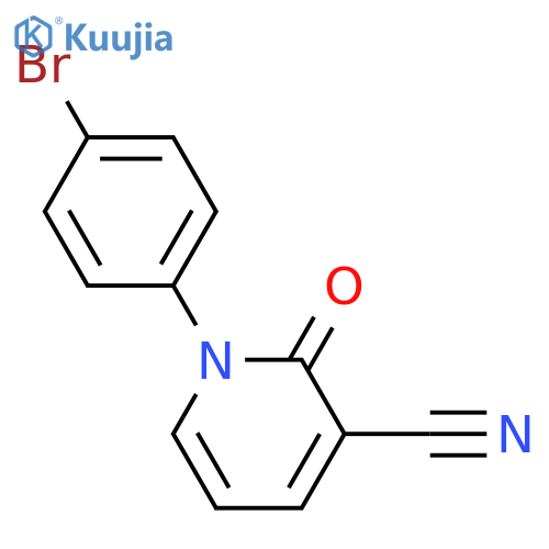 1-(4-Bromophenyl)-2-oxo-1,2-dihydropyridine-3-carbonitrile structure