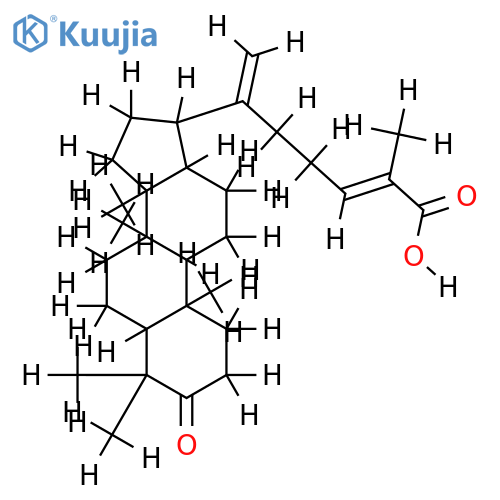 24-(E)-3-oxodammara-20(21),24-dien-27-oic acid structure