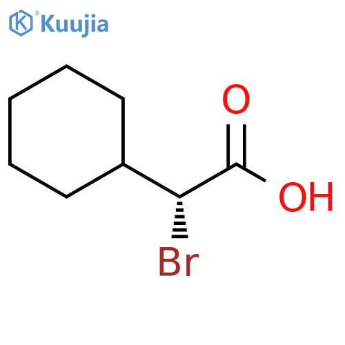 Cyclohexaneacetic acid, α-bromo-, (αR)- structure