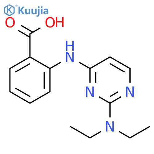 Benzoic acid, 2-[[2-(diethylamino)-4-pyrimidinyl]amino]- structure