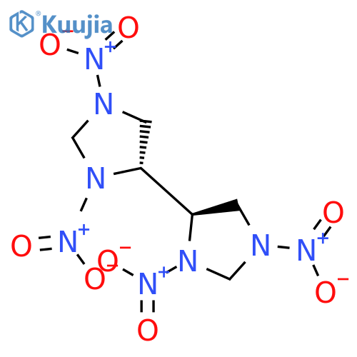 4,4'-Biimidazolidine, 1,1',3,3'-tetranitro-, (R*,R*)- structure